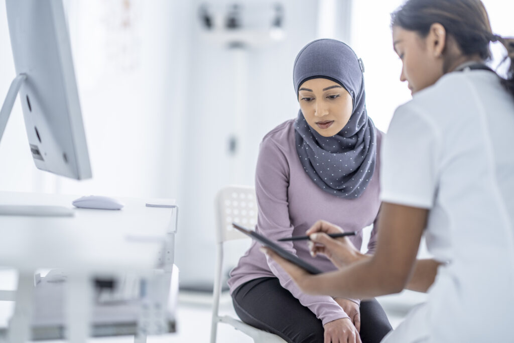 Doctor Meeting with a Muslim Patient